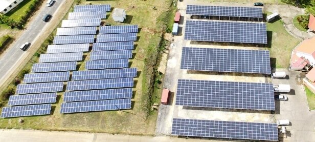 A solar farm in Port Vila